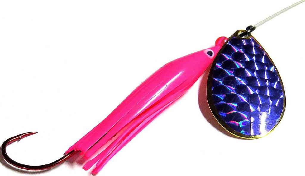 WICKED KING KILLERS PINK/PURPLE #6 BLADE-6ft LEADER W/2/0 RED GAMA HOOK